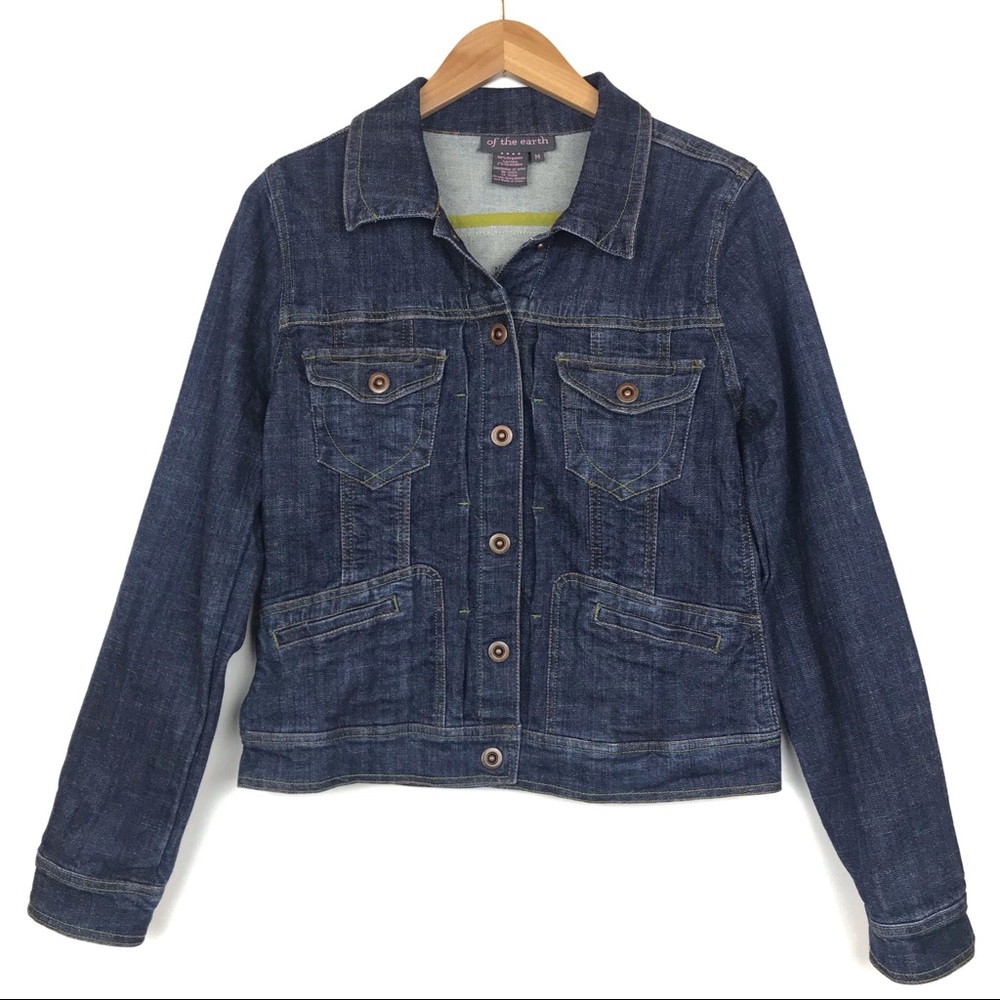 of the earth Organic Cotton Denim Trucker Jacket M